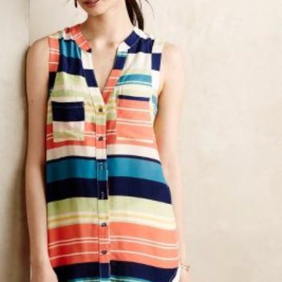 Anthropologie Tops - Anthropologie Maeve Sunseeker Tank